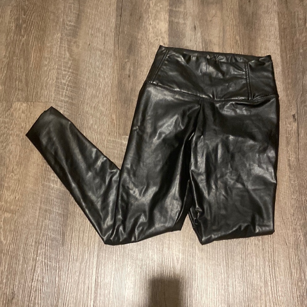 Black Faux Leather Leggings